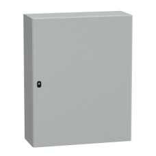 NSYS3D10830P S3D Wall mounted steel enclosure, PanelSeT S3D, plain door, with mounting plate, 1000x800x300mm, IP66, IK10