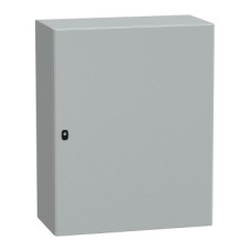 NSYS3D10840P S3D Wall mounted steel enclosure, PanelSeT S3D, plain door, with mounting plate, 1000x800x400mm, IP66, IK10