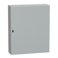NSYS3D121030P S3D Wall mounted steel enclosure, PanelSeT S3D, plain door, with mounting plate, 1200x1000x300mm, IP66, IK10