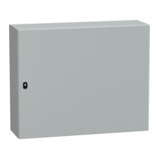 NSYS3D81030P S3D Wall mounted steel enclosure, PanelSeT S3D, plain door, with mounting plate, 800x1000x300mm, IP66, IK10