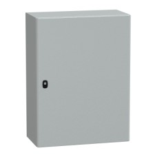 NSYS3D8630P S3D Wall mounted steel enclosure, PanelSeT S3D, plain door, with mounting plate, 800x600x300mm, IP66, IK10