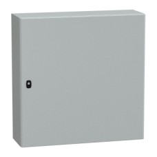 NSYS3D8825P S3D Wall mounted steel enclosure, PanelSeT S3D, plain door, with mounting plate, 800x800x250mm, IP66, IK10