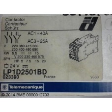 LP1D2501BD contactor 11 kW 24 VDC 1NC