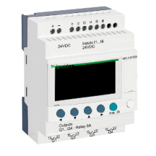 SR2A101BD Compact smart relay, Zelio Logic, 10 I/O, 24 V DC, no clock, display