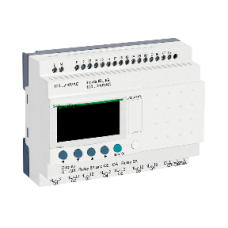 SR3B261FU Modular smart relay, Zelio Logic, 26 I/O, 100...240 V AC, clock, display