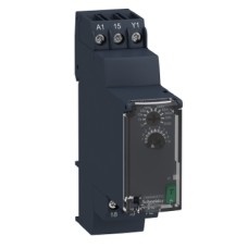 RE22R1AMR dual function relay, Harmony Timer Relays, on-delay 8A, 1CO, 0.05 s…300 h, screw connectors, 24...240V AC/DC