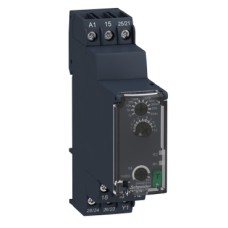 RE22R2ACMR single function relay, Harmony Timer Relays, 8A, 2CO, 0.05s...300h, on delay and off delay, 24...240V AC/DC