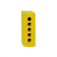 XALK05 Harmony XALK, Empty enclosure, plastic, yellow lid for push button Ø22, 5 cut-out