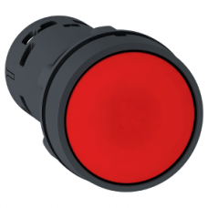 XB7NA42 Harmony XB7, Monolithic push button, plastic,red, Ø22, spring return, unmarked, 1 NC