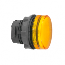 ZB5AV053S Signalinės lemputės galva geltona rifliuota, LED lemputei
