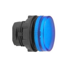 ZB5AV063S Signalinės lemputės galva mėlyna rifliuota, LED lemputei