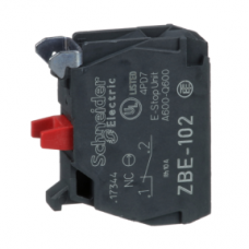ZBE102 Harmony XB4,XB5 Single contact block, silver alloy, screw clamp terminal, 1 NC