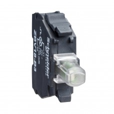ZBVB3 Green light block for head Ø22 integral LED 24V screw clamp terminals