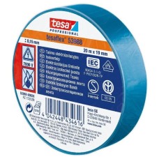 53988-00036-00 Electrical insulating tape 19mm x 0.15 x 20m blue, TESA