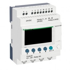 SR2B121BD compact smart relay Zelio Logic - 12 I O - 24 V DC - clock - display 