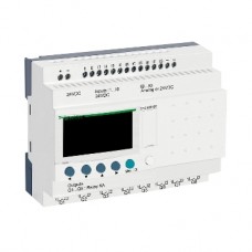 SR2B201BD compact smart relay Zelio Logic - 20 I O - 24 V DC - clock - display 