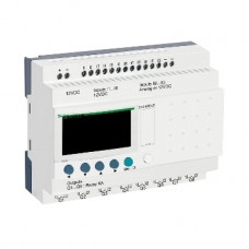 SR2B201JD compact smart relay Zelio Logic - 20 I O - 12 VDC - clock - display